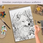 🎨✍️ كتب تلوين للكبار لتخفيف التوتر (✨غلاف مقوى)