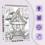 🎨✍️ كتب تلوين للكبار لتخفيف التوتر (✨غلاف مقوى)