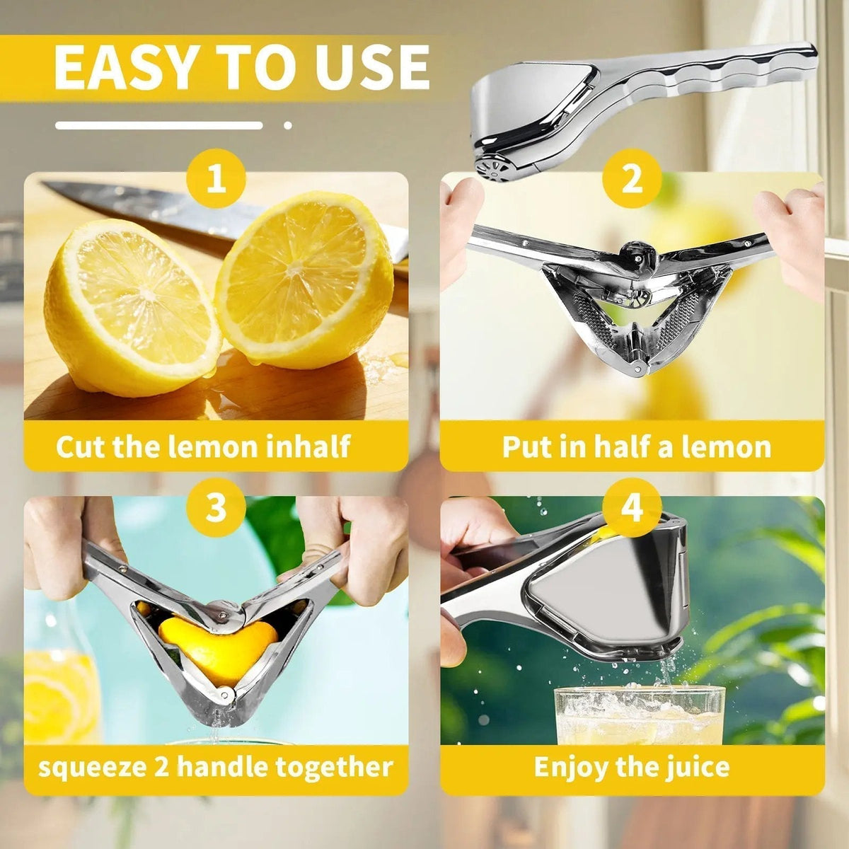 عصارة حمضيات | ستانلس ستيل أو بولي بروبلين 🍋