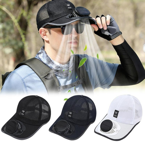 🔥تخفيضات هائلة 50% خصم🧢قبعة تبريد احترافية للاستخدام الخارجي 2026: قبعة بمروحة مزدوجة الطاقة