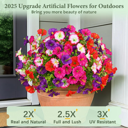 🔥آخر يوم 50% خصم🔥زهور بيتونيا صناعية مقاومة للأشعة فوق البنفسجية