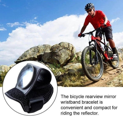 🚴مرآة الرؤية الخلفية للمعصم للدراجة الهوائية – ✅ عاكس أمان قابل للتعديل لجميع أنواع الركوب