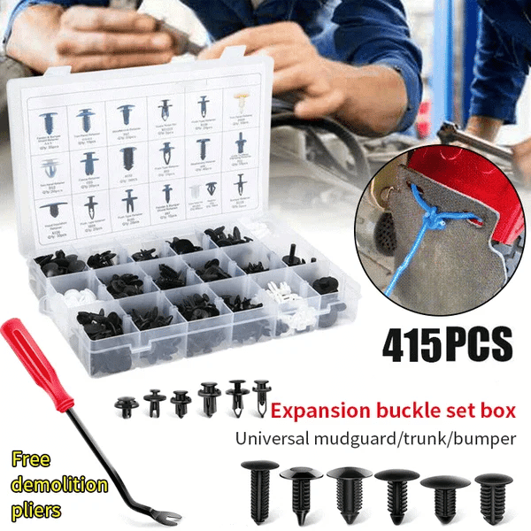🔧🚗 طقم تثبيت للسيارة 630 قطعة – تشكيلة مشابك سيارات عالمية 📦