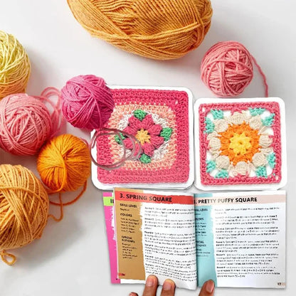 🧶 بطاقات مربعات الجدة • 50 نمط كروشيه إبداعي ✨