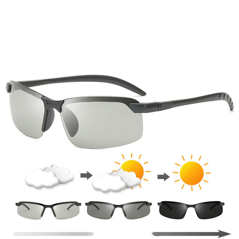 🔥تخفيضات هائلة 50% خصم🕶️☀️نظارات شمسية خفيفة الوزن متلونة بالضوء – عدسات ذاتية التعتيم لحماية من الأشعة فوق البنفسجية UV400 طوال اليوم وتقليل الوهج